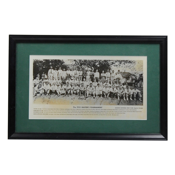 1935 Masters Tournament Field Silver Gelatin Print - Framed