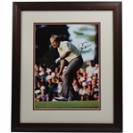 Jack Nicklaus Signed 1986 Masters Oversize Pointing Putter at Hole Photo - Framed JSA ALOA