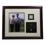 Jack Nicklaus Authentic Ltd Ed 91/250 Swatch From Game Worn Shirt from The Golden Bear - Framed