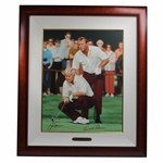 Arnold Palmer & Jack Nicklaus Signed Ltd Ed 1971 Ryder Cup "The King & Golden Bear II" Deluxe Serigraph