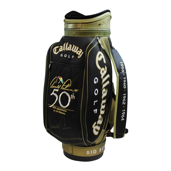 Arnold Palmer Signed 2004 Callaway 50th Masters Anniversary Ltd Ed Comm. Golf Bag JSA ALOA