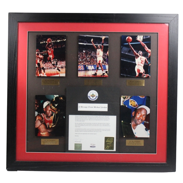 Michael Jordan Signed Ltd Ed Letter Deluxe Framed Display #BAC43332