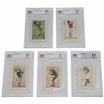 Five (5) 1979 Venorlandus Golf Cards BVG