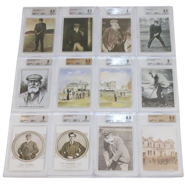 Twelve (12) 1993 Tom Morris Story Golf Cards BVG