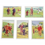 Five (5) Humor In Sport Tobacco Golf Cards