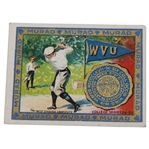 Murad Cigarette College Series Tobacco Golf Card W. V. U.