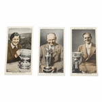 Three (3) Mitchell Cigarettes Gallery Of 1935 Series Tobacco Golf Cards 