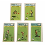 Five (5) Imperial Tobacco Golf Cards