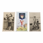 Three (3) Assorted Female Golfer Tobacco Golf Cards