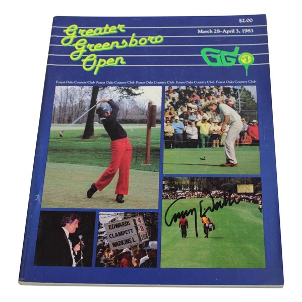 Lanny Wadkins Signed 1983 Greater Greensboro Open Program JSA ALOA