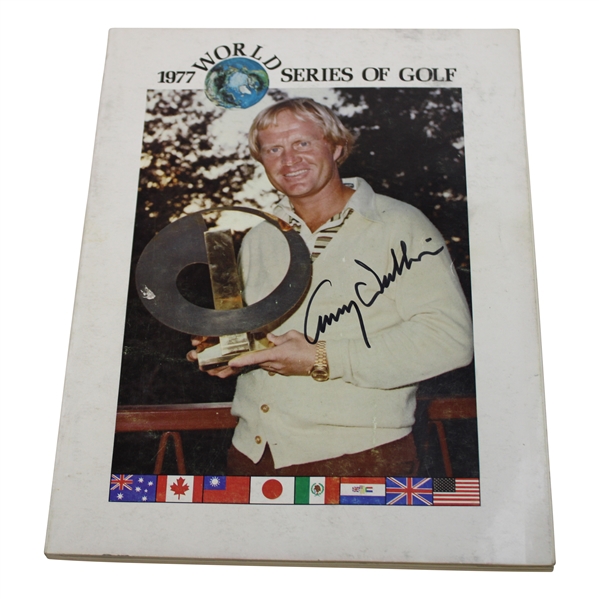 Lanny Wadkins Signed 1977 World Series of Golf Program JSA ALOA