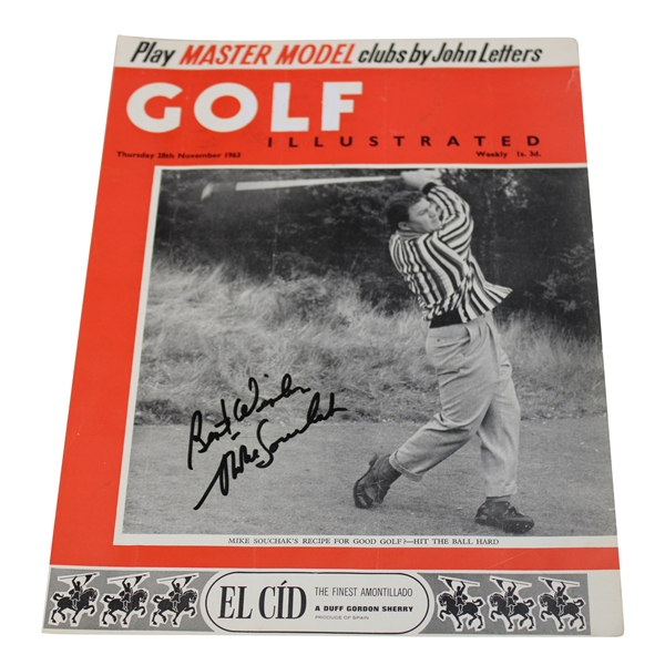 Mike Souchak Signed 1963 Golf Illustrated - November Cover Only JSA ALOA