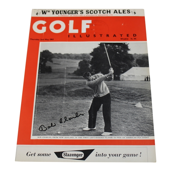 Bob Charles Signed 1963 Golf Illustrated  - May Cover Only JSA ALOA