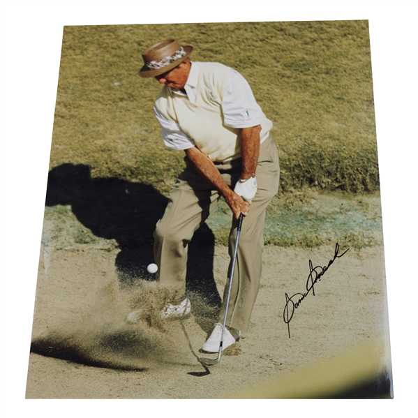 Sam Snead Signed Hitting Out of Bunker 12x15 Oversize Photo JSA ALOA