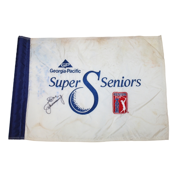 Don January Signed Georgia Pacific Super Seniors Course Flown Flag JSA ALOA