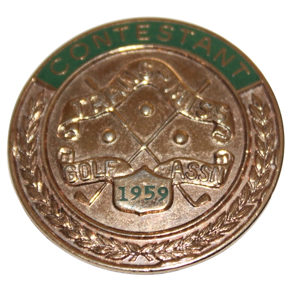 1959 Trans-Mississippi Golf Association Contestant Clip/Badge - Nicklaus Winner!