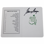 Gary Player Signed Augusta National Golf Club Scorecard JSA ALOA