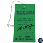 Steve Elkington Signed 1991 The Players Championship First Rd Ticket #770 JSA ALOA