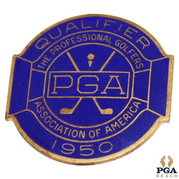 1950 PGA Championship at Scioto CC Contestant Badge - Chandler Harper Winner