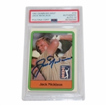 Jack Nicklaus Signed 1981 Donruss Golf Card #13 PSA/DNA #80162066 Auto Grade 10