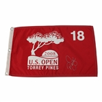 Rickie Fowler Signed 2008 US Open Torrey Pines Red Flag JSA ALOA