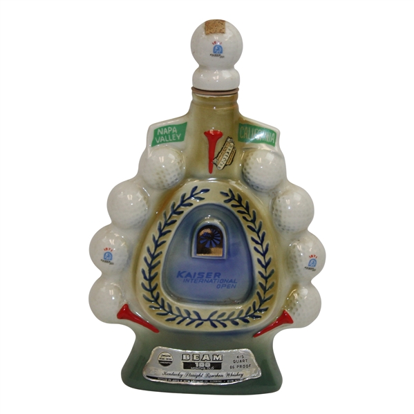 1971 Kaiser International Open Championship Jim Beam Porcelain Decanter