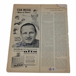 Stan Musial Signed Magazine Page BAS #BP64821