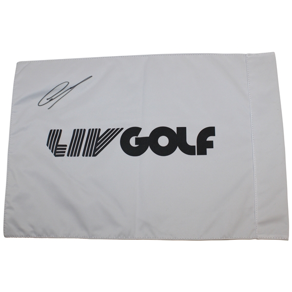 Greg Norman Signed LIV Golf Flag JSA ALOA