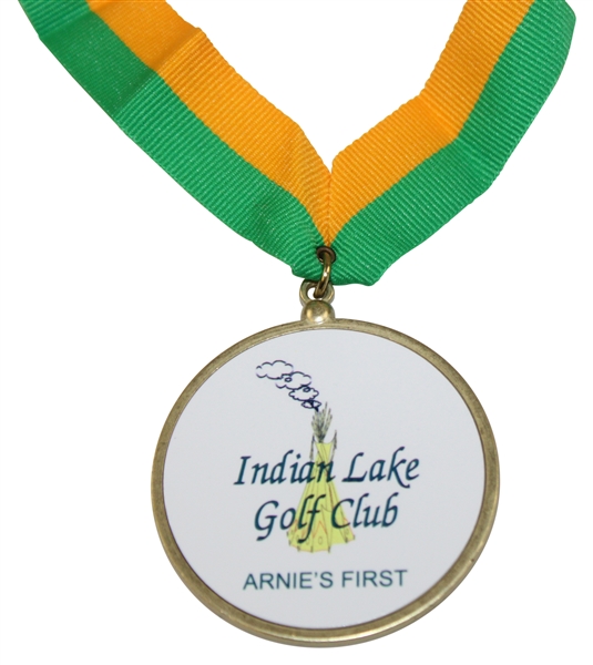 2009 Arnold Palmer Day Indian Lake Golf Club Medal - Arnie’s First Course Design