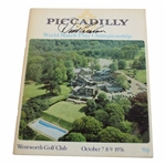 David Graham Signed 1976 Piccadilly World Match Play at Wentworth GC Program JSA ALOA