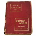 1902 USGA Official Golf Guide Book w/Red Leather Cover & Guilded Pages - Rare