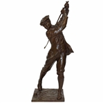 Antoine Bofill Golfer in Jacket Bronze Statue - Only 13 Made