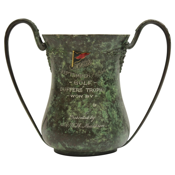 Seth Raynor’s Westhampton Country Club 1914 Duffers Trophy Awarded to Dr. Maddren 