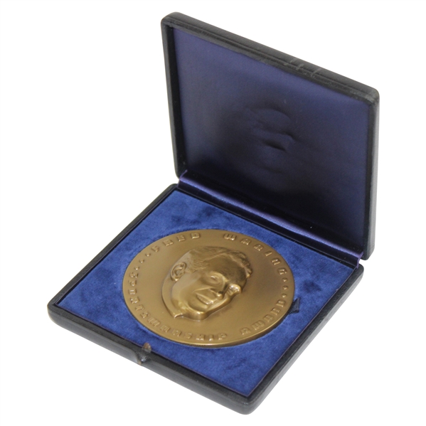 Gene Sarazens Personal 1955 Fred Waring Medal in Case