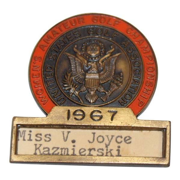 1967 US Womens Amateur Contestant Badge - Annandale Golf Club