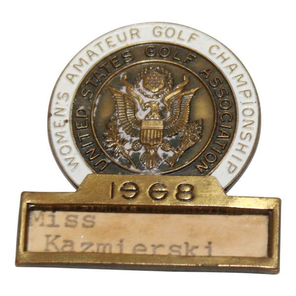 1968 US Womens Amateur Contestant Badge - Birmingham Country Club