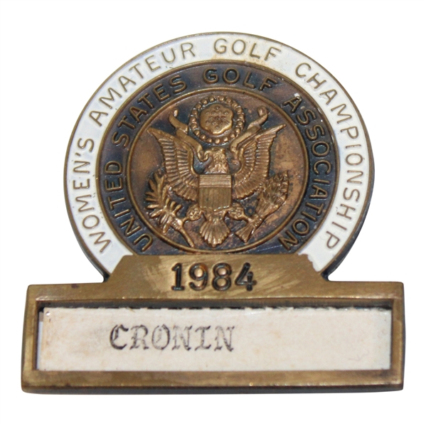 1984 US Womens Amateur Contestant Badge - Broadmoor Golf Club