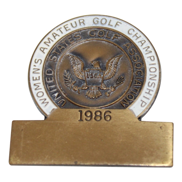 1986 US Womens Amateur Contestant Badge - Pasatiempo Golf Club