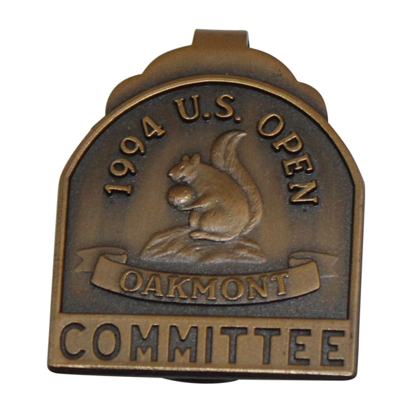 1994 US Open at Oakmont Country Club Committee Money Clip Badge