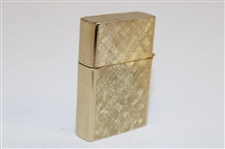 1960's Arnold Palmer 14K Gold Plated Florentine Jeweled Lighter