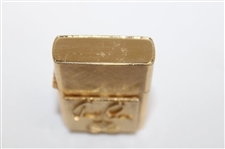 1960's Arnold Palmer 14K Gold Plated Florentine Jeweled Lighter
