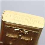 1960's Arnold Palmer 14K Gold Plated Florentine Jeweled Lighter