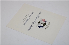 1999 Ryder Cup Opening Ceremonies Golf Program 