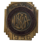 1956 US Womens Amateur Golf Players Contestant Badge Meridian Hills Country Club