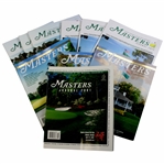 Ten (10) Masters Tournament Official Journals w/3 Magazines - 2001, 2012 (x3), 2013 (x3), 2014-2016