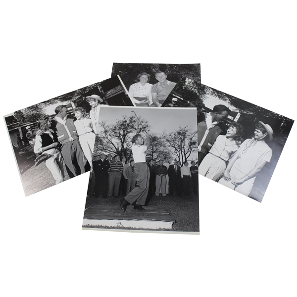 Four (4) Various Arnold Palmer w/Winnie & others at ANGC 11x14 Presentation Photos