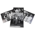 Four (4) Various Arnold Palmer w/Winnie & others at ANGC 11x14 Presentation Photos