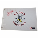 Bryson DeChambeau Signed 2020 US Open at Winged Foot Embroidered Flag JSA ALOA