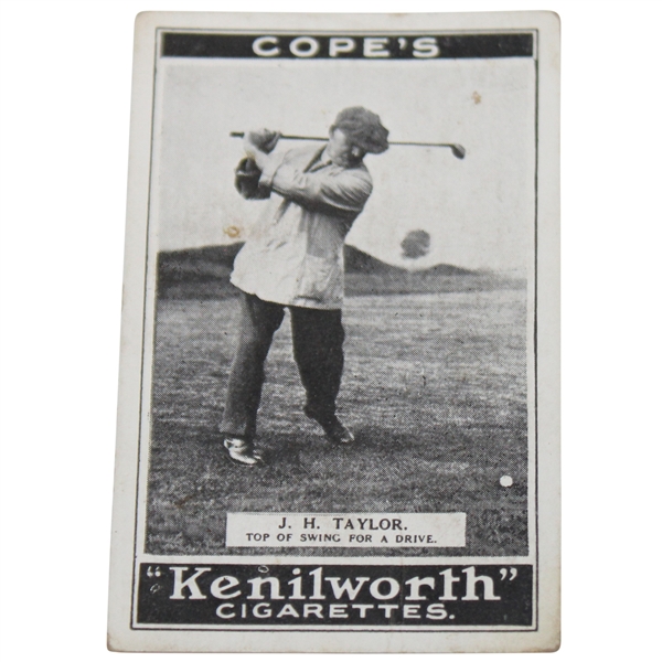 1923 Cope Brothers & Co. Ltd Golf Strokes #24 J.H. Taylor (Top of swing for a drive) Card