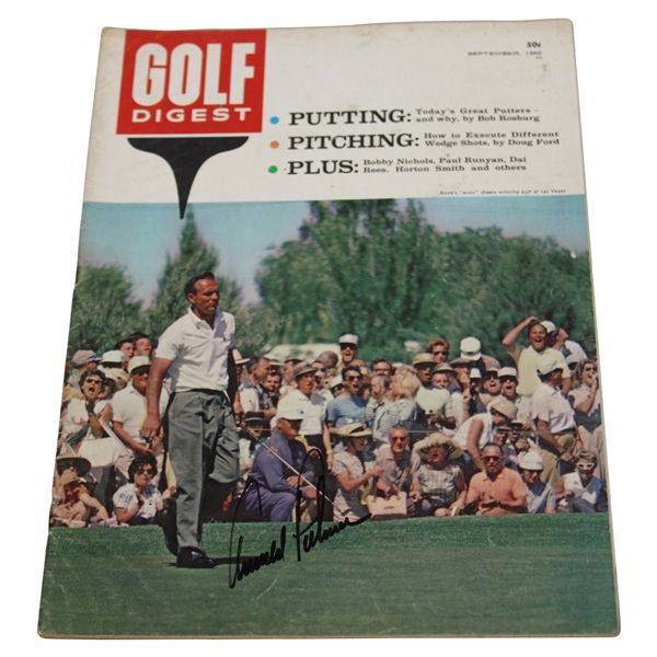 Arnold Palmer Signed 1962 Golf Digest Magazine - September JSA ALOA